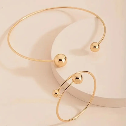 Set collana e bracciale Glow Minimalist | Oro