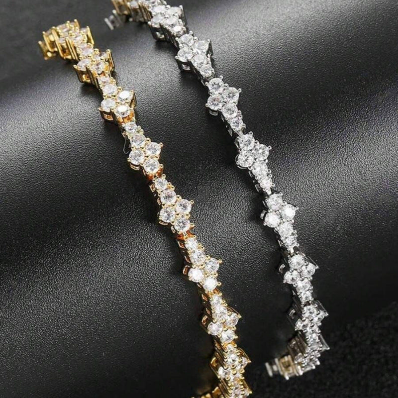 Bracciale Tennis Classic Cluster | Oro