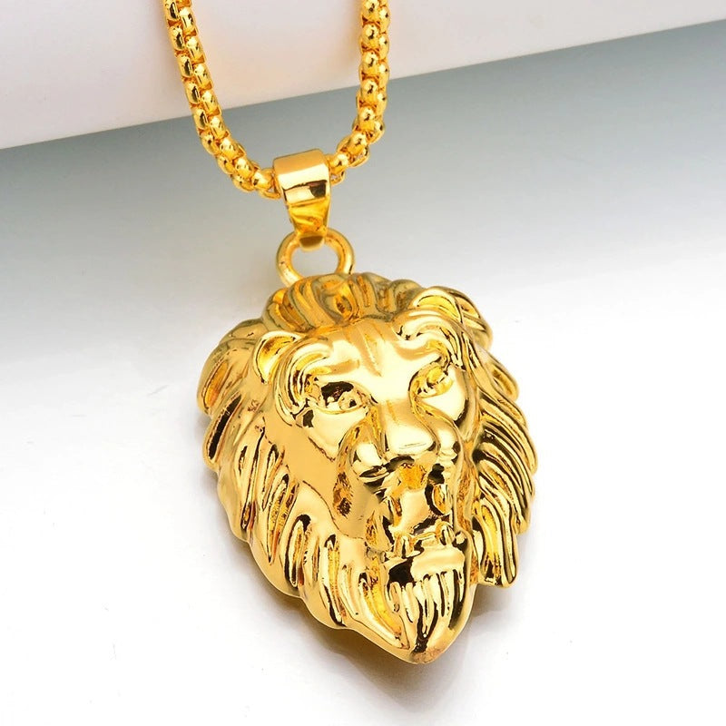 Collana con pendente leone Dominion | Oro bianco