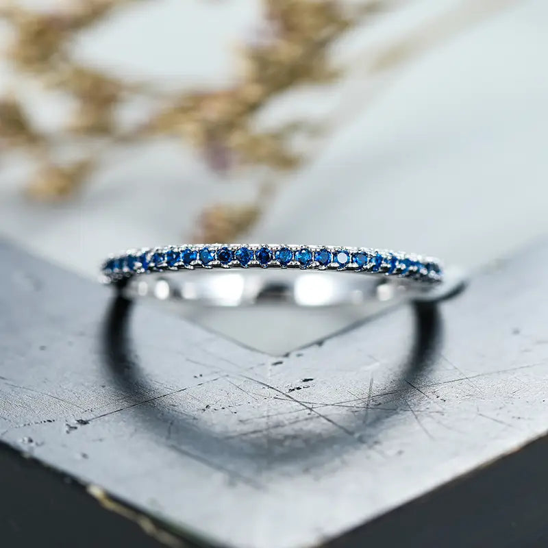Anello Soraya Azurith | Oro Bianco