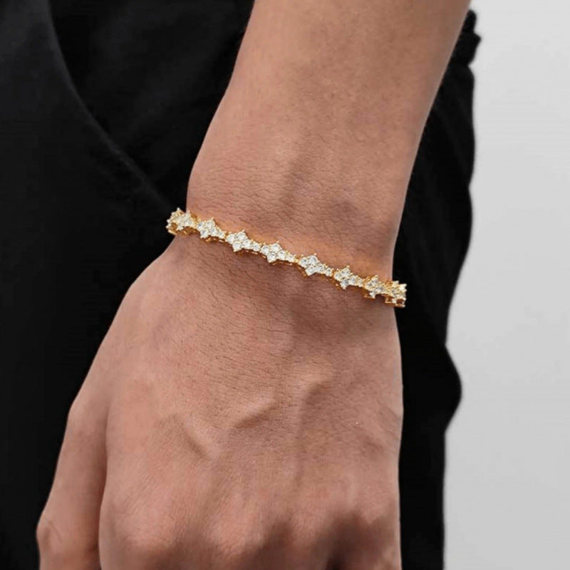 Bracciale Tennis Classic Cluster | Oro