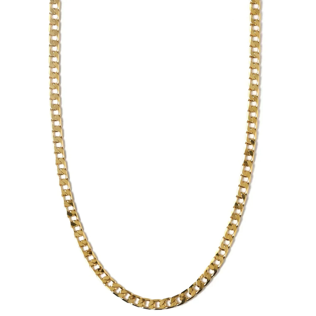 Collana a catena groumette piatta | Oro bianco