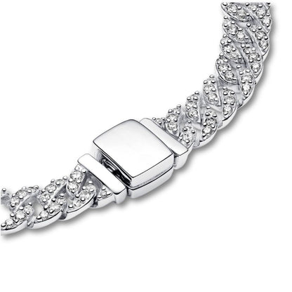 Bracciale cubano pavé | Oro