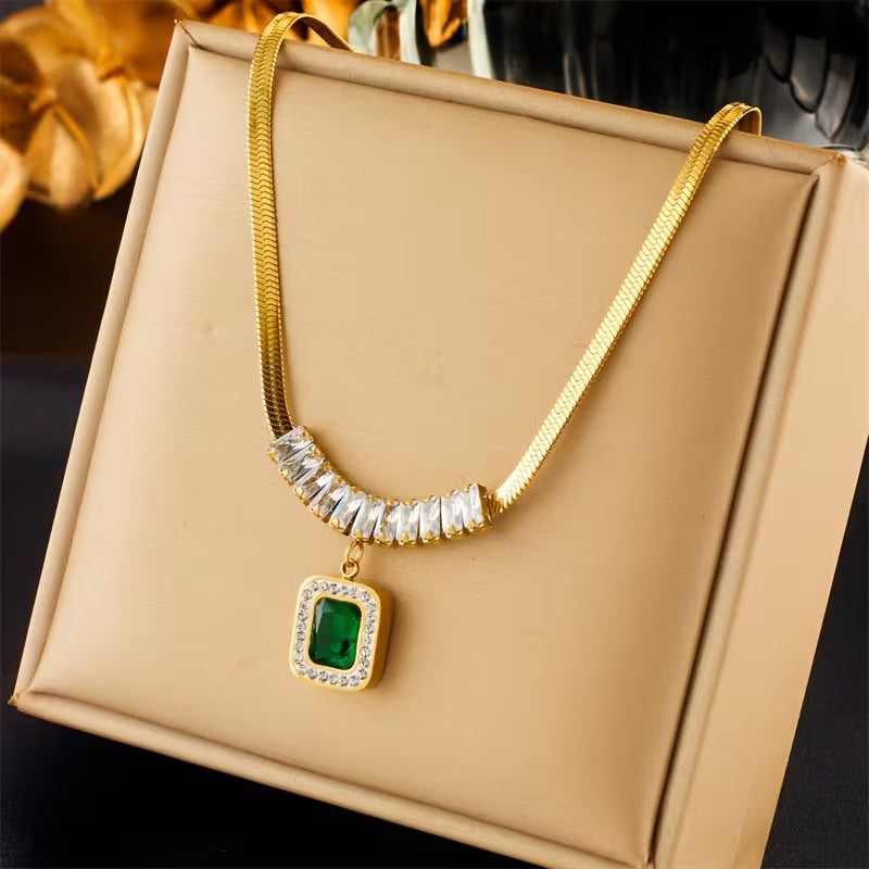 Collana Regalia Prism Smeraldo | Oro