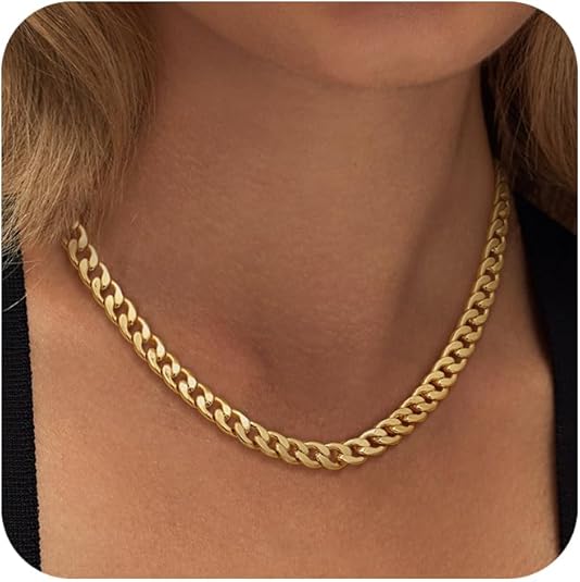 Collana a catena cubana chunky | Oro