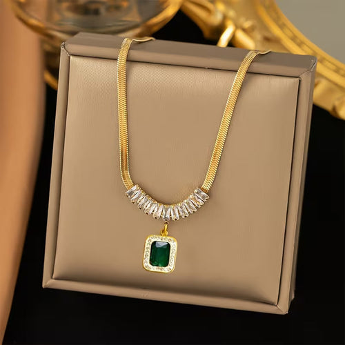 Collana Regalia Prism Smeraldo | Oro