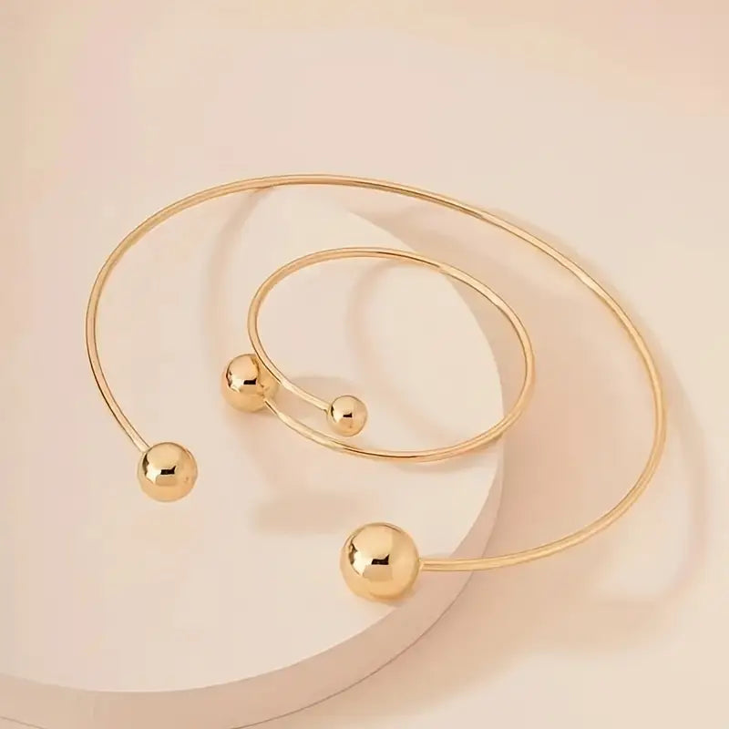 Set collana e bracciale Glow Minimalist | Oro