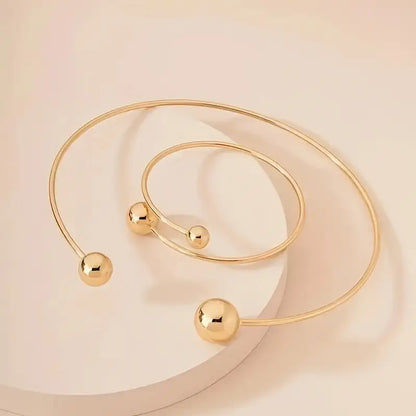 Set collana e bracciale Glow Minimalist | Oro