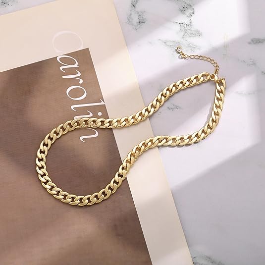 Collana a catena cubana chunky | Oro