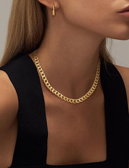 Collana a catena cubana chunky | Oro