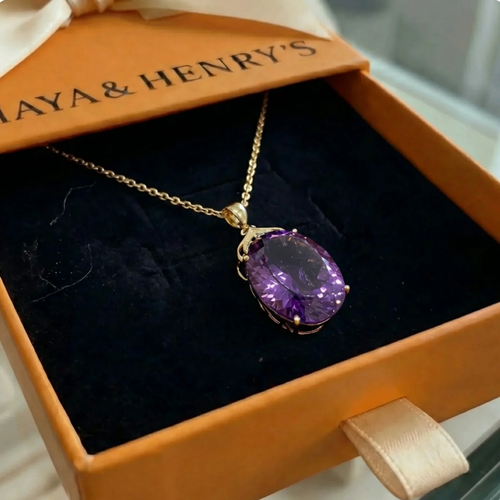 Collana Ovale Amethyst Imperial | Oro