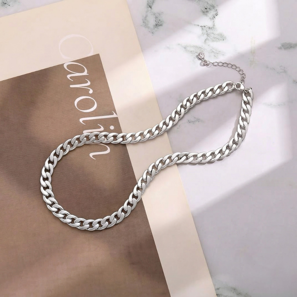 Collana a catena cubana chunky | Oro