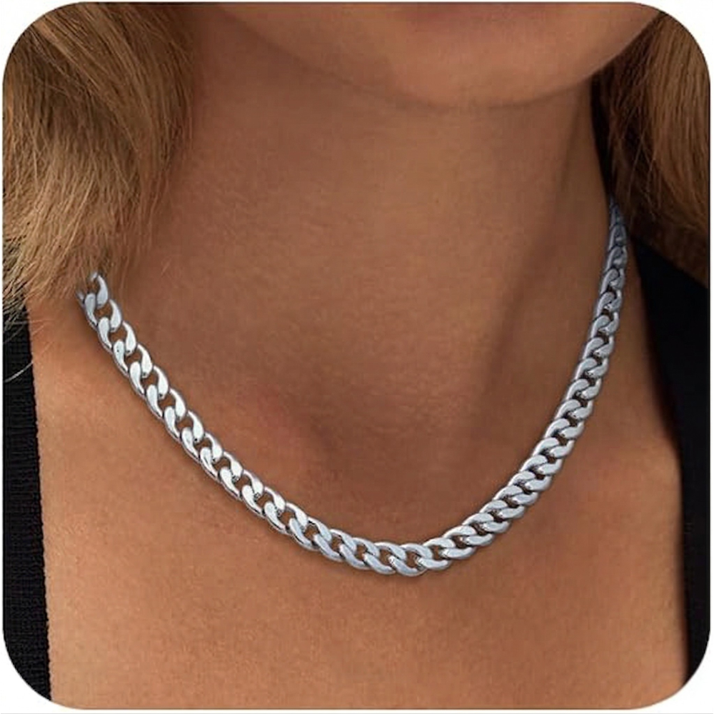 Collana a catena cubana chunky | Oro