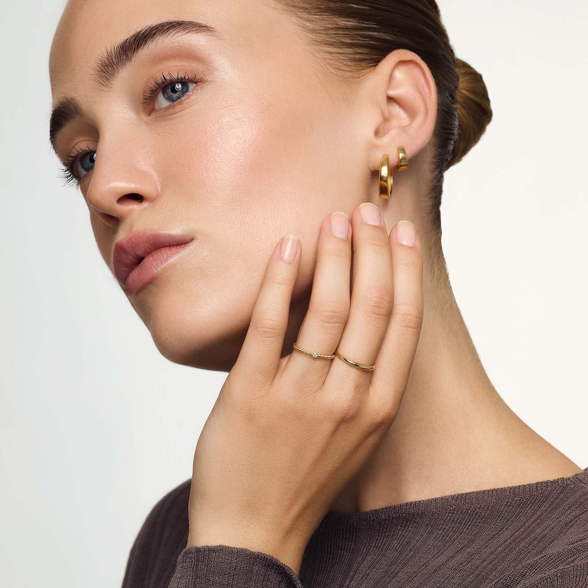 Anello a cupola sottile | Oro