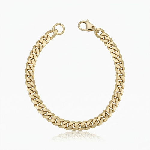 Bracciale cubano in oro da collezione