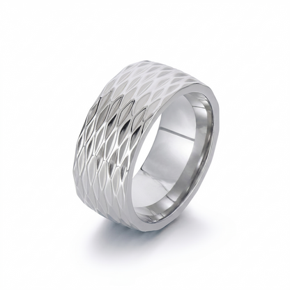 Anello a fascia Kaelis Grid | Oro