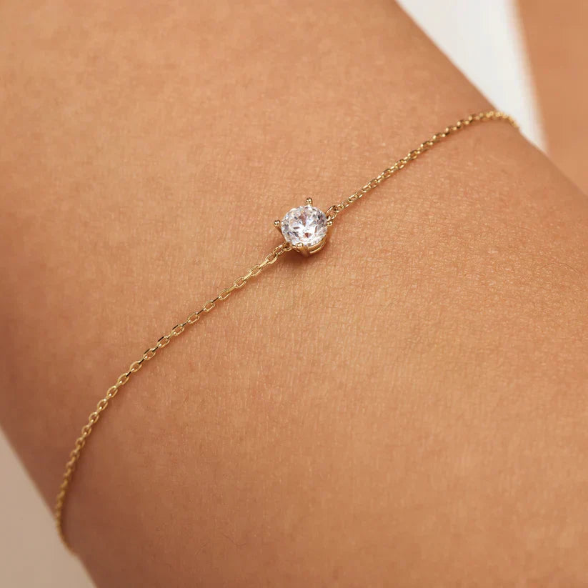 Bracciale Cléa Stone | Oro bianco