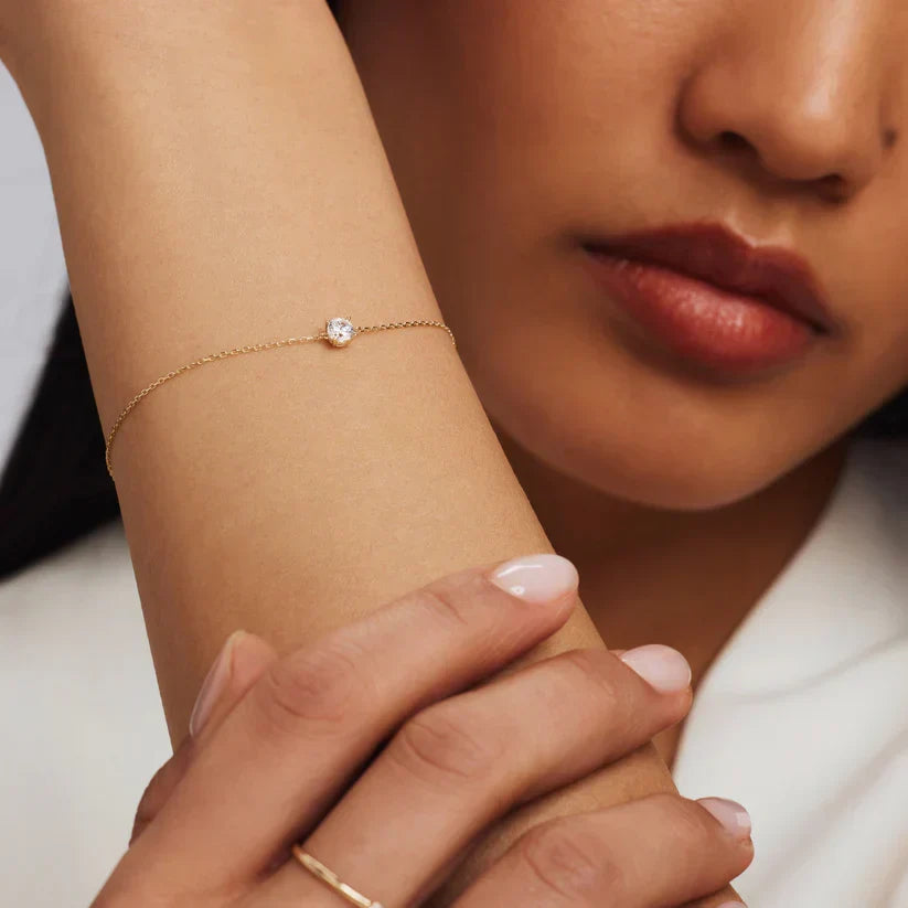 Bracciale Cléa Stone | Oro bianco