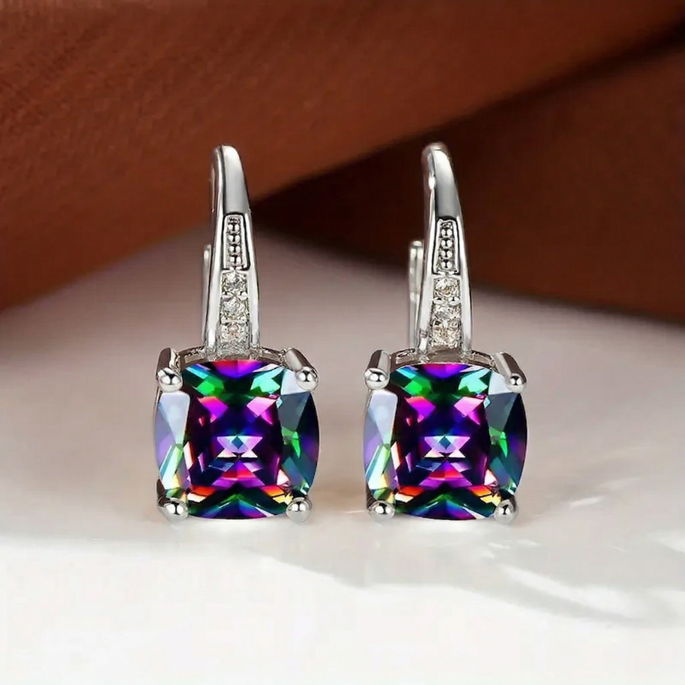 Orecchini a cerchio Mystic Stone | Oro