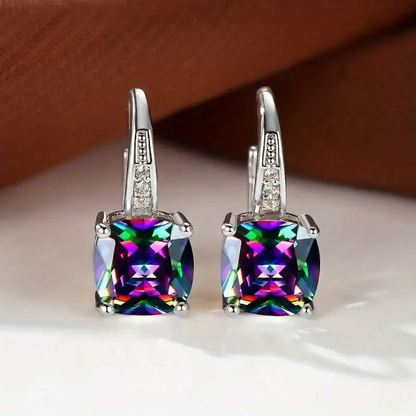 Orecchini a cerchio Mystic Stone | Oro