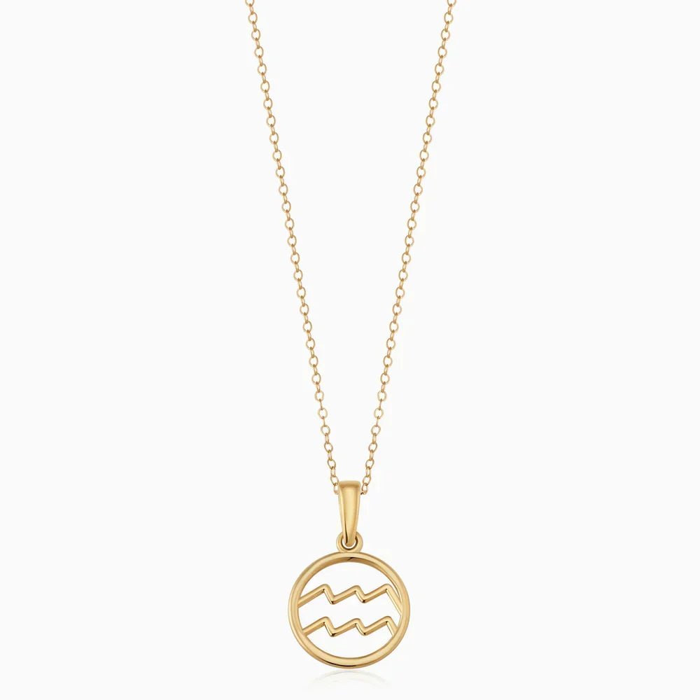 Zodiac sign necklace - Gold