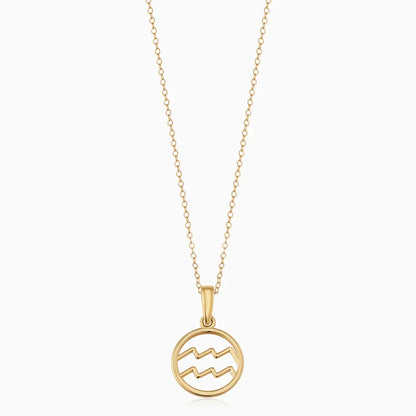 Zodiac sign necklace - Gold