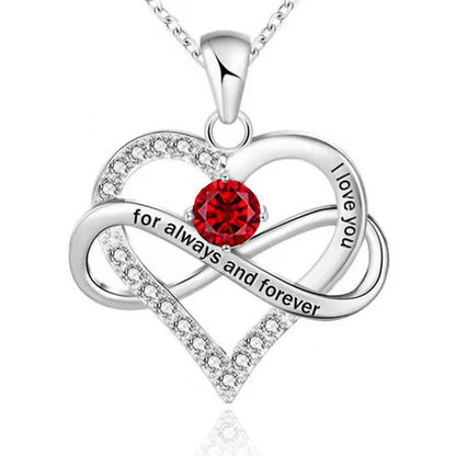 Collana con pietra del mese di nascita Always and Forever