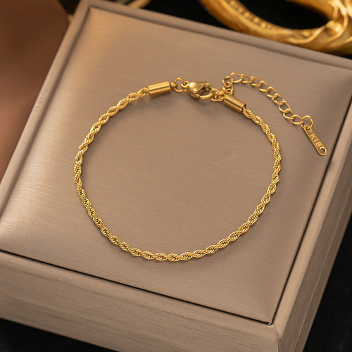 Bracciale a catena ritorta | Oro