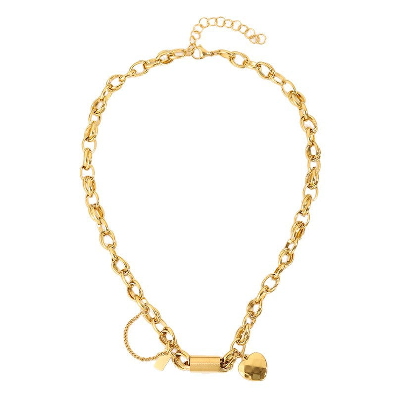 Collana a catena Heartened | Oro