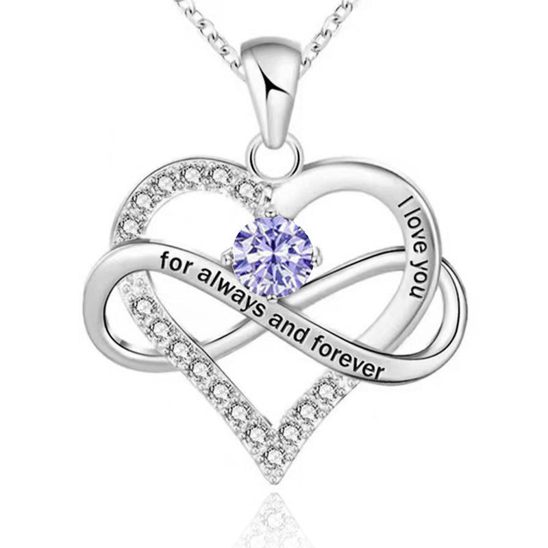 Collana con pietra del mese di nascita Always and Forever