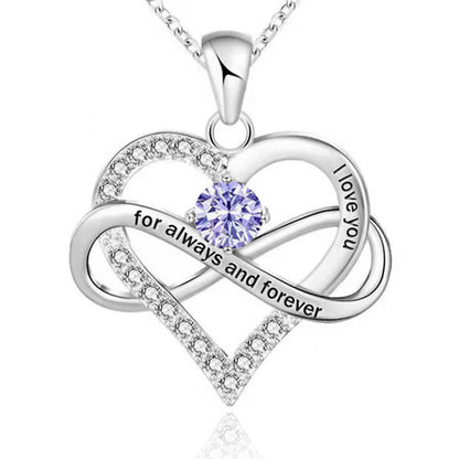 Collana con pietra del mese di nascita Always and Forever