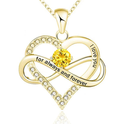 Collana con pietra del mese di nascita Always and Forever