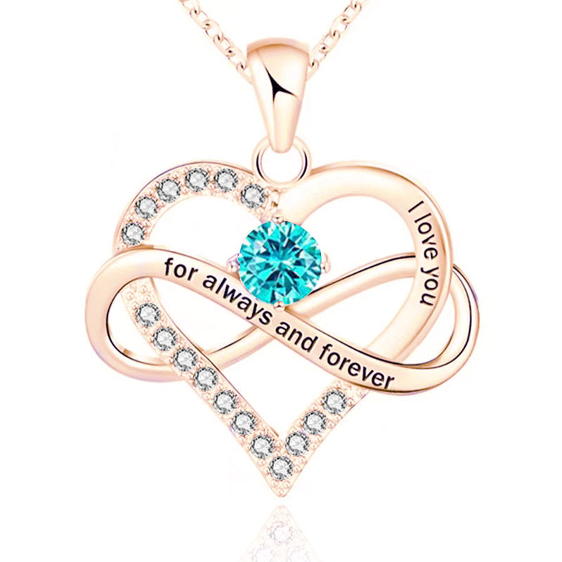 Collana con pietra del mese di nascita Always and Forever