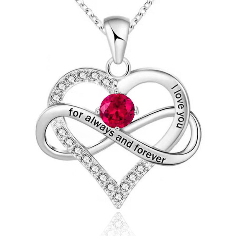 Collana con pietra del mese di nascita Always and Forever
