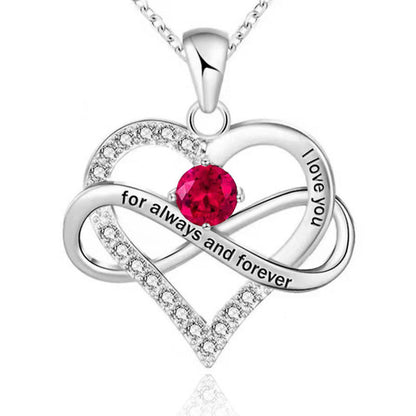Collana con pietra del mese di nascita Always and Forever