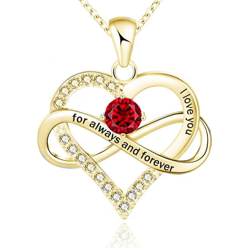 Collana con pietra del mese di nascita Always and Forever