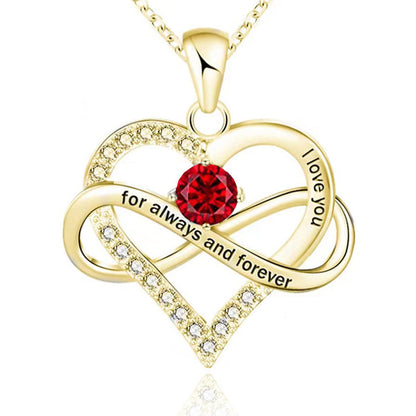 Collana con pietra del mese di nascita Always and Forever