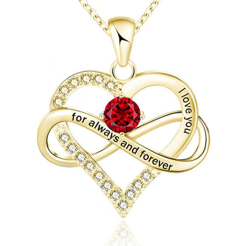 Collana con pietra del mese di nascita Always and Forever
