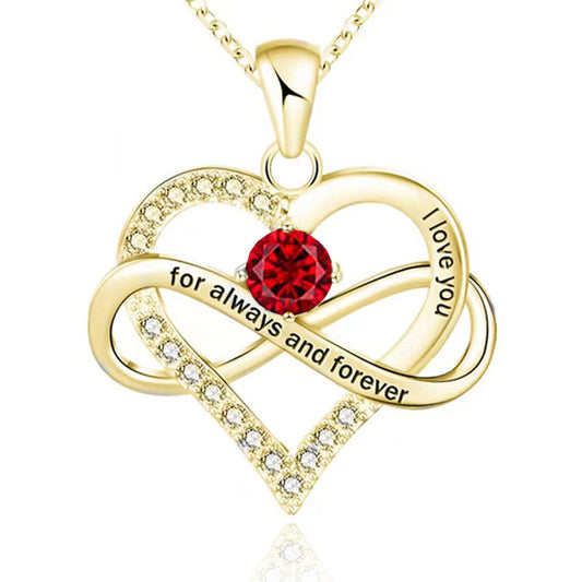 Collana con pietra del mese di nascita Always and Forever