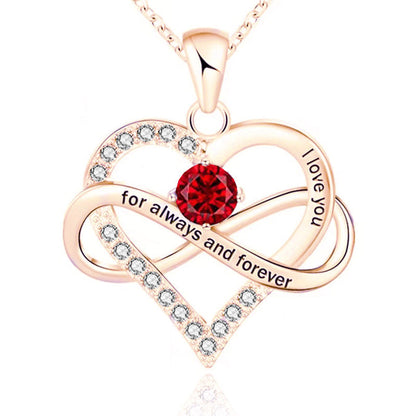 Collana con pietra del mese di nascita Always and Forever