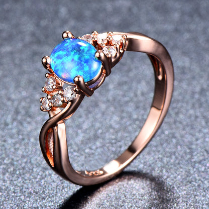 Anello Sylva Moonhart Viola | Oro rosa