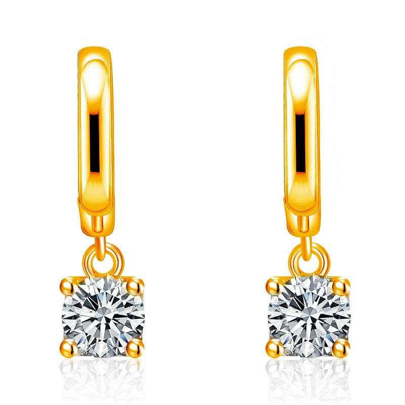 Orecchini pendenti quadrati Aurora | Oro