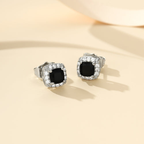 Orecchini a lobo Midnight Royale | Oro bianco