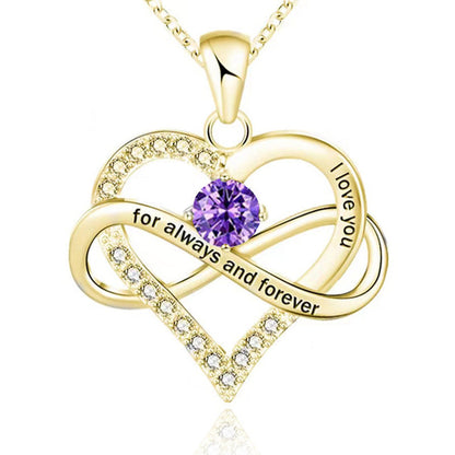 Collana con pietra del mese di nascita Always and Forever