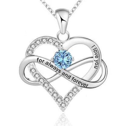 Collana con pietra del mese di nascita Always and Forever