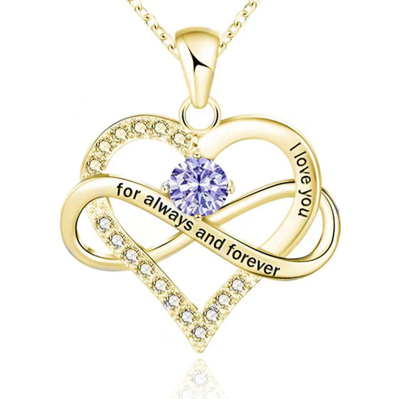 Collana con pietra del mese di nascita Always and Forever