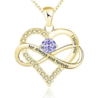 Collana con pietra del mese di nascita Always and Forever