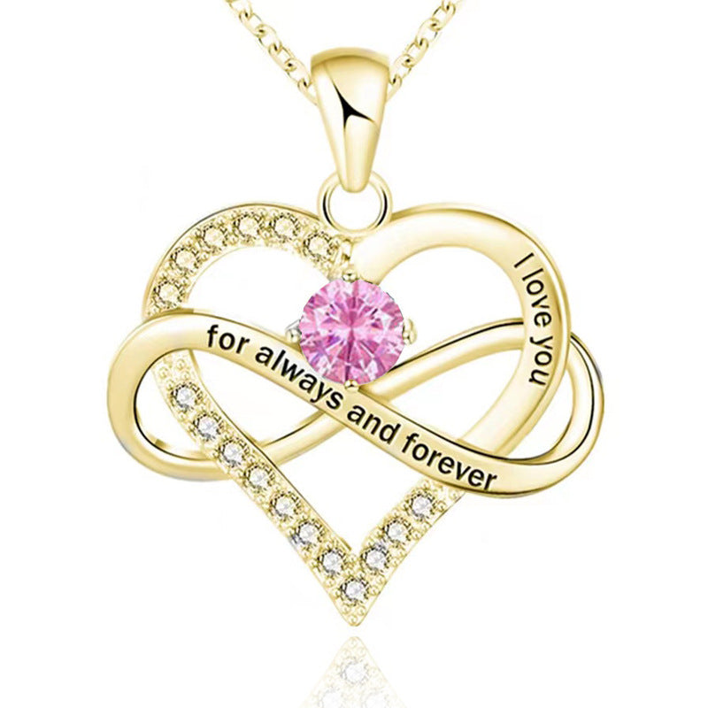 Collana con pietra del mese di nascita Always and Forever