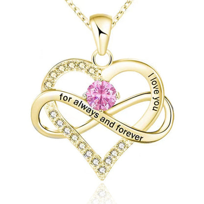 Collana con pietra del mese di nascita Always and Forever