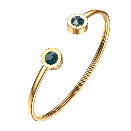 Bracciale rigido Verdant | Oro